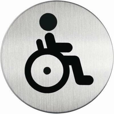 Piktogram "WC vozíčkáři" Ø 83 mm