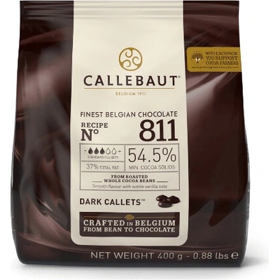 Callebaut Čokoláda tmavá 54,5% 400g