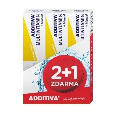Additiva multivitamin s minerálmi mandarínka 2+1 tabliet eff 20