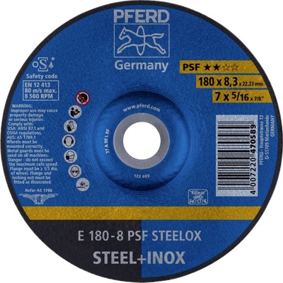 Pferd E 180-8 Brúsny kotúč lomený 180 x 22.23 mm 62017831 10 ks