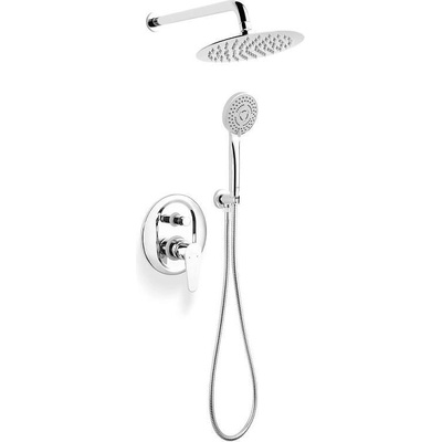 FERRO Душ комплект за вграждане с иноксова душ глава (bag7p-set-s)