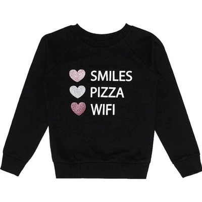 Winkiki mikina s nápisy Smiles lila