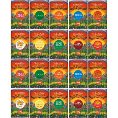 El Pajaro Yerba maté sada 20 x 50 g
