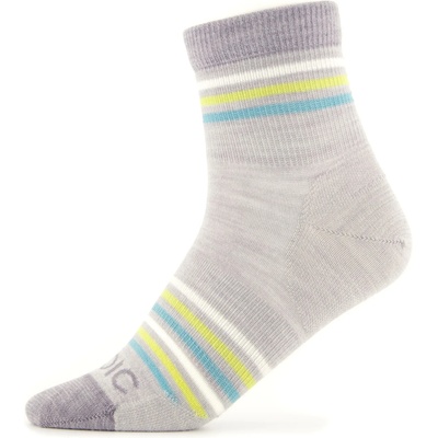 Stoic Детски спортни чорапи Stoic Kid's Merino Everyday Quarter Socks Striped Sports socks - Silver / Fossil Multi Striped - размер 31-34 (EU) (207-0488-0312)