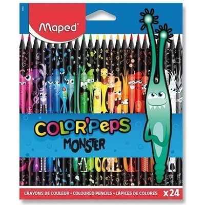 Maped Color´Peps Monster bezdrevné pastelky 24 farieb 862624