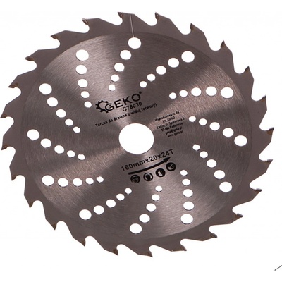 GEKO Kotouč pilový vidiový s otvory 160x20x24T