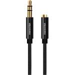 SWISSTEN Аудио адаптер Swissten - Jack / Jack 3.5mm - Черен KP32727