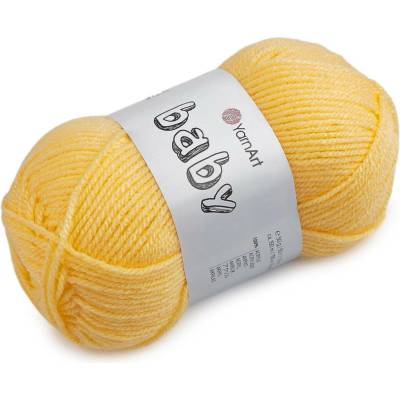 Pletací příze Baby 50 g Varianta: 3 (315) žlutá, Balení: 1 ks 61632/160041/286240