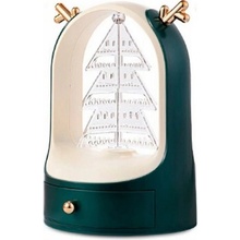 Fuzio dizajnový stojan vianočný strom na šperky Sobík zelený E28ZIE
