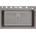 Inter Ceramic Кухненска мивка 8276 GREY, Inter Ceramic, гранит, едно корито, със сифон, 76x23х48.5см (8276 GREY)