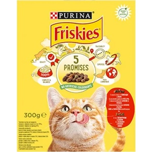  Котешка суха храна Friskies говеждо и пиле 300гр