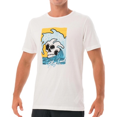69slam Мъжка тениска 69SLAM SKULL ISLE WHITE 69slam | Byal Mnogotsveten | МЪЖЕ | S