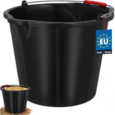 ReCycled Strong vedro stavebné s výlevkou, extra silné, plast 15 l