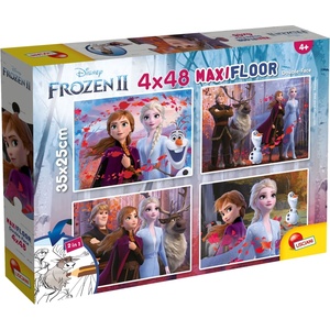 Lisciani Двулицеви пъзели Lisciani - Frozen, 4 х 48 части (LI86603)