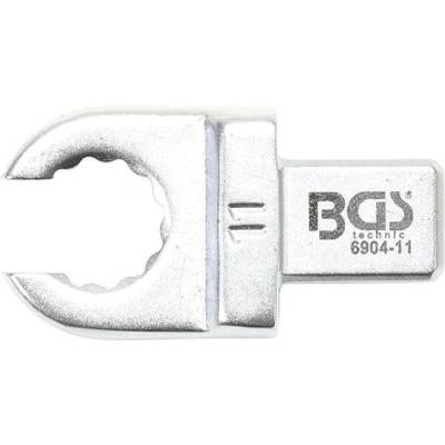 BGS Technic Otevřený očkový klíč 11 mm, nástrčný s upínáním 9 x 12 mm BGS 6904-11