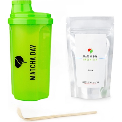 Matcha Day Matcha Čaj Mizu balík shaker 100 g