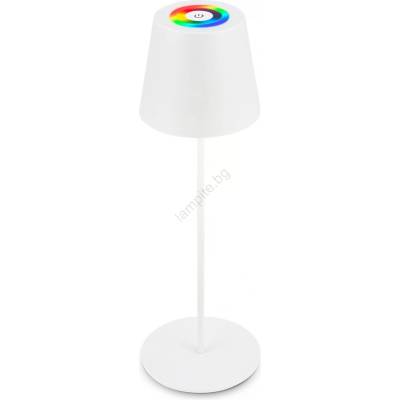Briloner 7510016 - LED RGBW димируема настолна лампа CALIDA 2, 5W/5V IP44 1200 mAh бяла (BL2304)