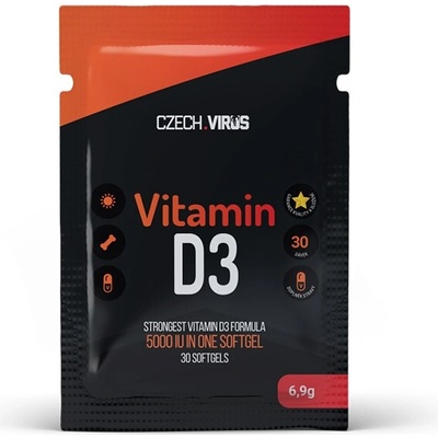 Czech Virus Vitamín D3 30 kapsúl