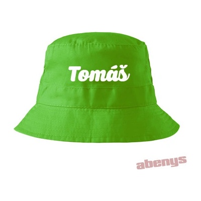 Detský klobúčik s menom zelený