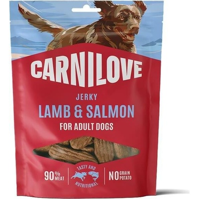 VAFO Praha s.r.o. CARNILOVE Dog JERKY Lamb & Salmon 100 g – Hledejceny.cz