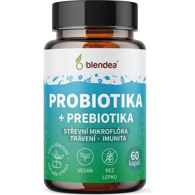 Blendea Probiotika + Prebiotika na podporu trávenia 60 kapsúl