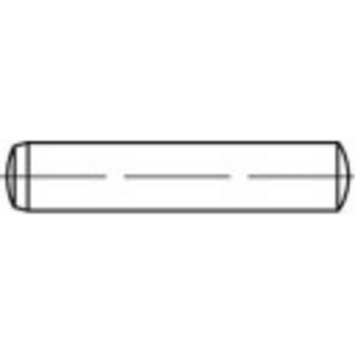 TOOLCRAFT 103113 válcový kolík (Ø x d) 4 mm x 12 mm ocel 100 ks