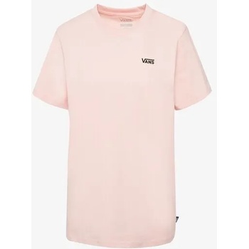 Vans Тениска Left Chest Logo Tee Em дамски Дрехи Тениски VN0A7RSRBQL Розов L (VN0A7RSRBQL)