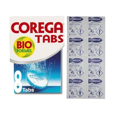 Corega TABS BIO Čistící tablety 8 ks CRGT08BIO