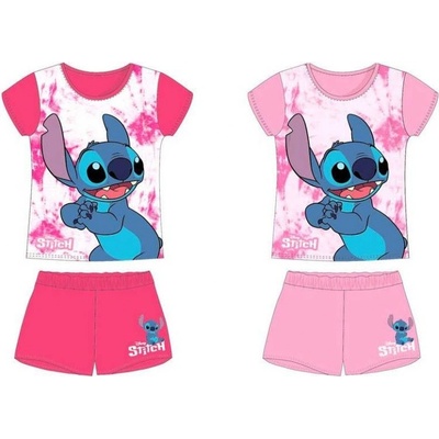 Komplet tričko a kraťasy Lilo And Stitch 1325 růžová – Sleviste.cz