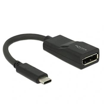 Delock 62748 Adapter USB Type-C csatlakozódugóval > Displayport csatlakozóhüvellyel (DP váltakozó mód) 4K 60 Hz (DL62748) (DL62748)