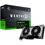 MSI Video Card NVIDIA GeForce RTX 5060 Ti 16G VENTUS 2X OC PLUS, 16GB GDDR7, 128-bit, 2602 MHz Boost, 4608 CUDA Cores, PCIe 5.0 (x8), 3x DP 2.1b, HDMI 2.1b, RAY TRACING, Dual Fan, 180W TDP, 8-pin PCIe (RT