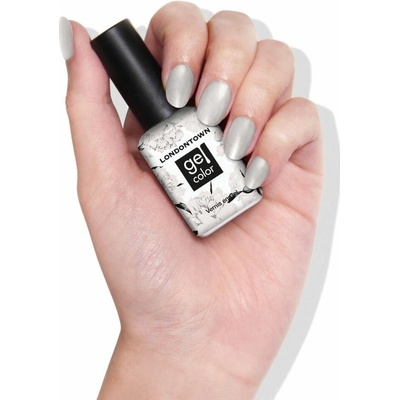 LONDONTOWN Gel Color Powder gélový lak na nechty chrómový púdrovy sneh 12 ml