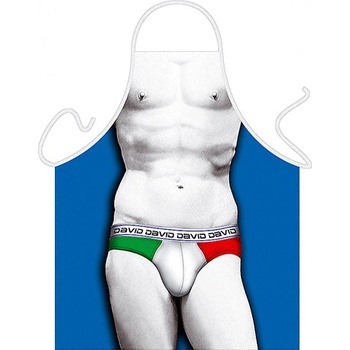 Itati zástera Dávid v spodnej bielizni