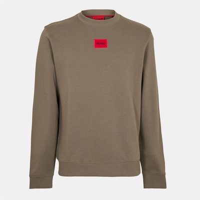 HUGO BOSS Риза с дълъг ръкав Hugo Mens HUGO Long Sleeve Contemporary Sweatshirt - Crew Neck (Diragol) - Med Grey 032