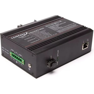 Sinus-networks LINKEASY индустриален PoE медиен конвертор, 1xGE SFP+1x10/100/1000T 802.3af/at, двойно 48V DC, DIN шина, -40+85C IMC-GE-SFP-PWR (IMC-GE-SFP-PWR)