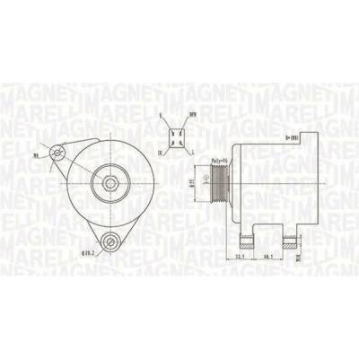 generátor MAGNETI MARELLI 063731605010