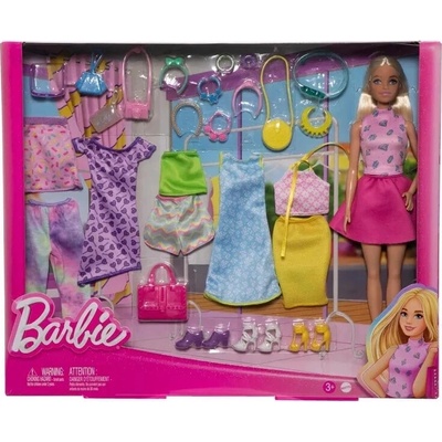Barbie s módnymi outfitmi a doplnkami mix & match set