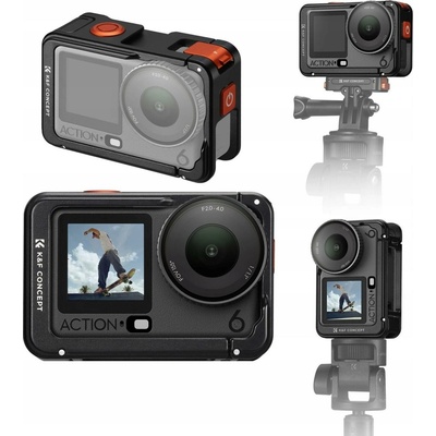 Kf Rámový kryt, držák na rám, klec pro kameru pro DJI Osmo Action 6 / kov / 12.0026