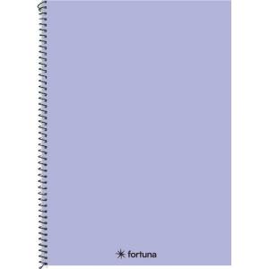 Fortuna Спирална тетрадка FORTUNA Monocolor A/4 70 листа пастелно лилаво 01.08678 (01.08678)