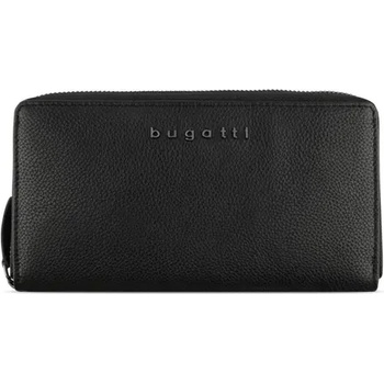 Image 1 of Bugatti Дамски кожен портфейл Bugatti Bella Ladies Long Zip Wallet, RFID защита, черен (49 4822 01)