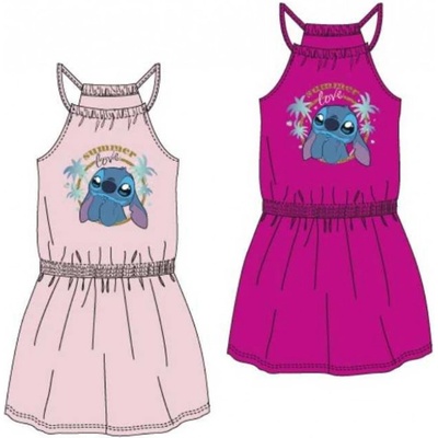 Setino Setino dívčí šaty Stitch světle růžové