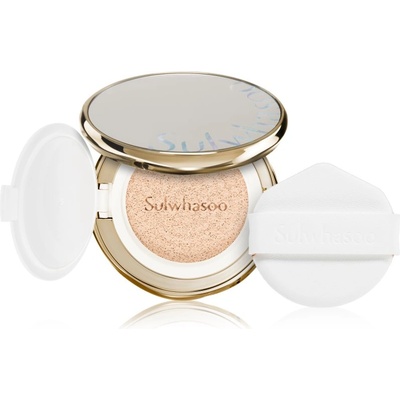 Sulwhasoo Perfecting Cushion дълготраен грим в гъбичка SPF 50+ + резервен пълнител цвят 21N1 Beige 2x15 гр