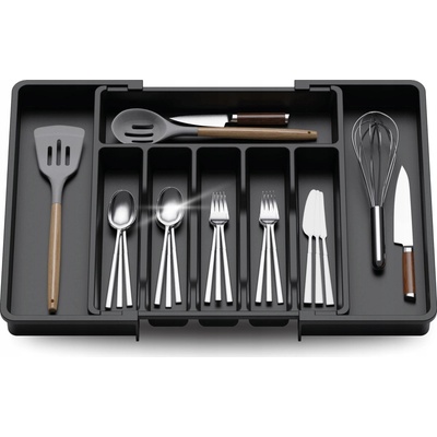 WS Organizér do zásuvky na příbory WS 57 x 38 cm plast černý