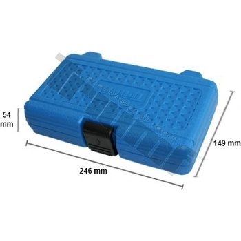 Triumf kufřík plastový BMC 246 x 149 x 54 mm modrý logo