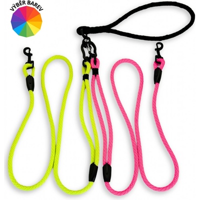 PafDog Nezamotávací lanové vodítko s poutkem na ruku pro 2 psy