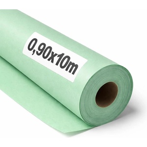 OFITURIA Kraft Paper Green Pastel - Roll 0.90 × 10 m - 6 Rolls - Wrapping Paper and Packaging Paper - Craft Paper for DIY, Decoration and Sewing Patterns - Tear-Resistant and Easy to Cut - COM620 (COM620)