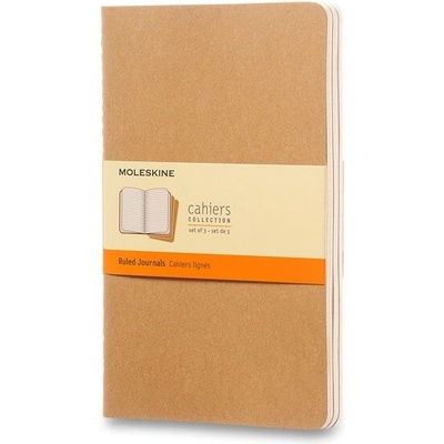 Moleskine Zošity Cahier A5 linajkový 3 ks kartón