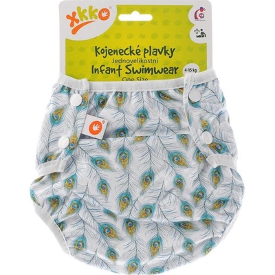 Kikko Jednovelikostní kojenecké plavky Peacock Feathers
