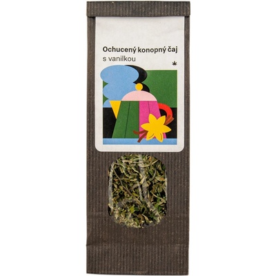 WeedShop Ochucený konopný čaj s vanilkou 20 g