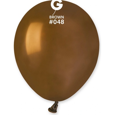 Gemar Kulaté latexové balónky 13cm Hnědá #048